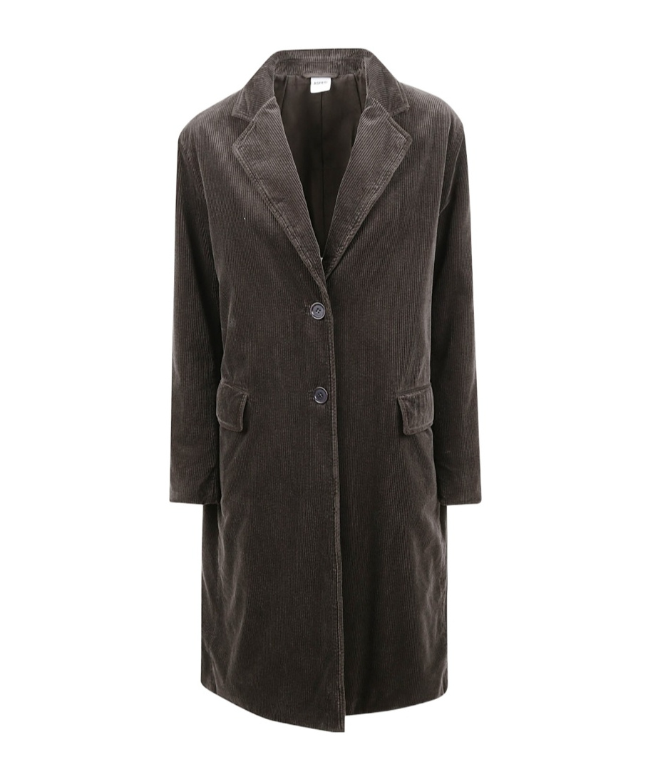 Aspesi Velvet Coat In Brown