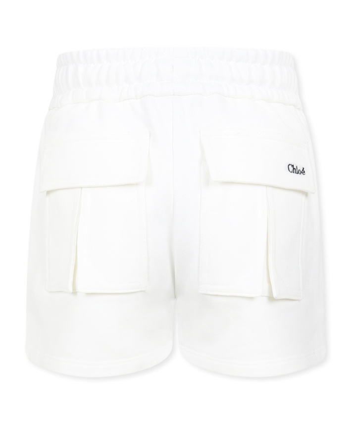 Chloé Organic Cotton Shorts In White