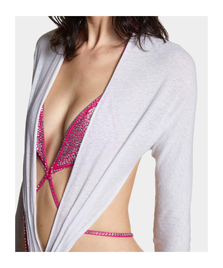Dsquared2 Open-back Bodysuit In White