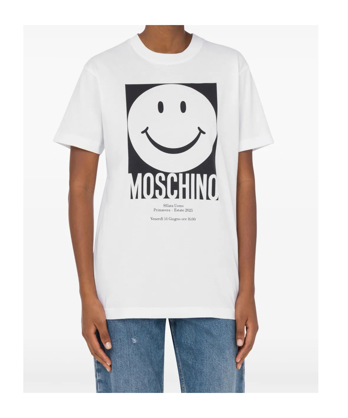 Moschino T-shirt With Print In White