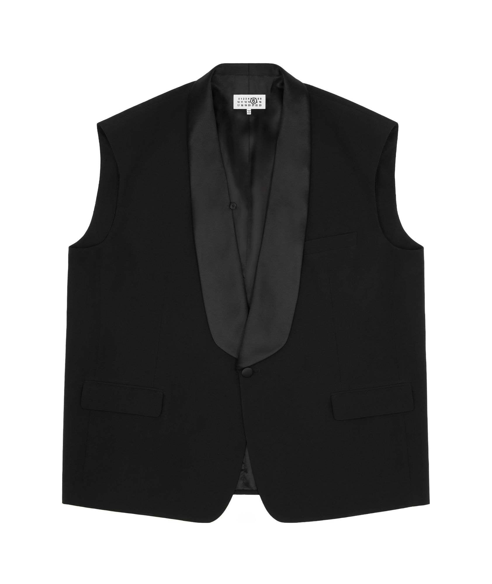 Mm6 Maison Margiela Sleeveless Gilet In Black