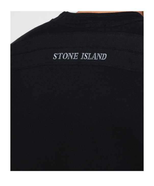 Stone Island Men's Cotton Crewneck Sweatshirt In Black