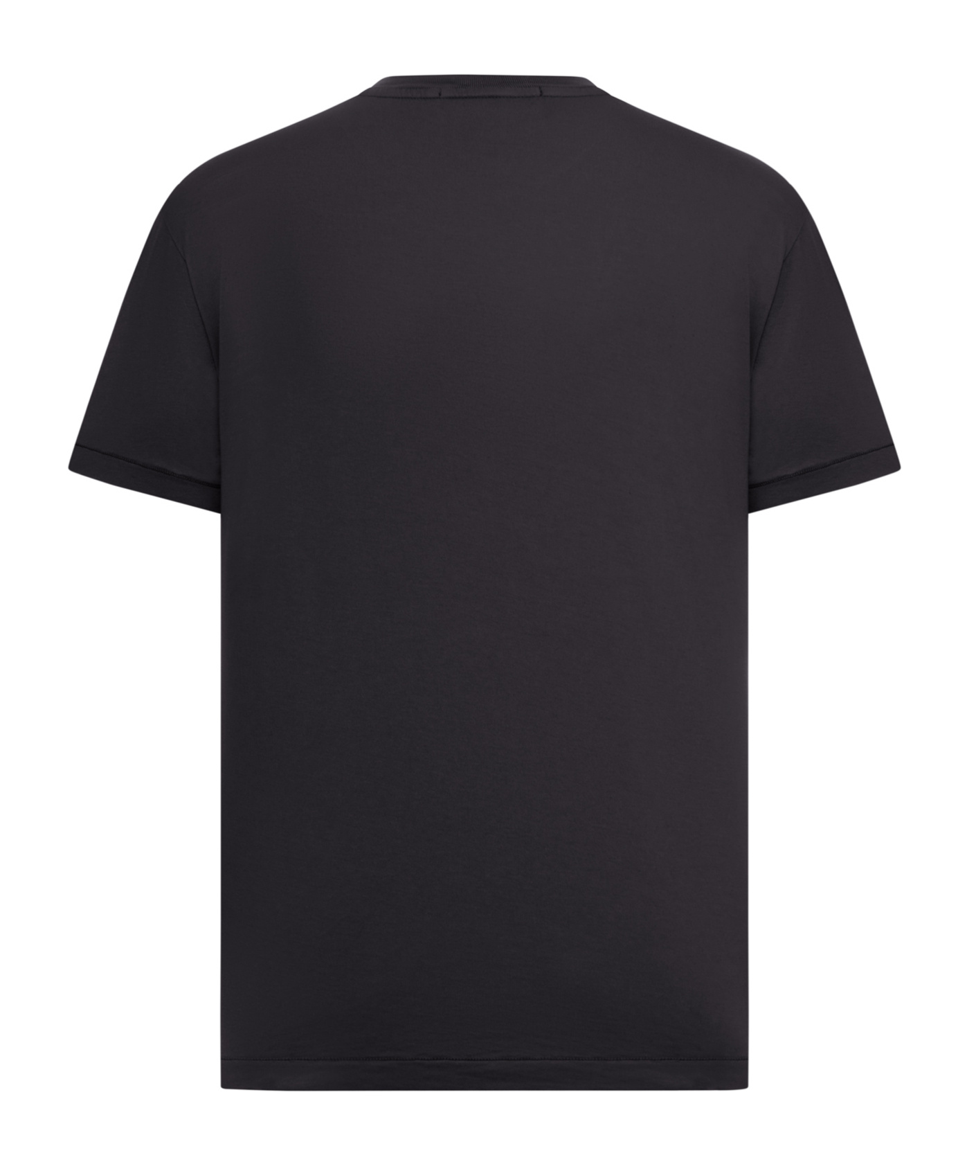 Stone Island Short-sleeved T-shirt With Compass Logo Patch