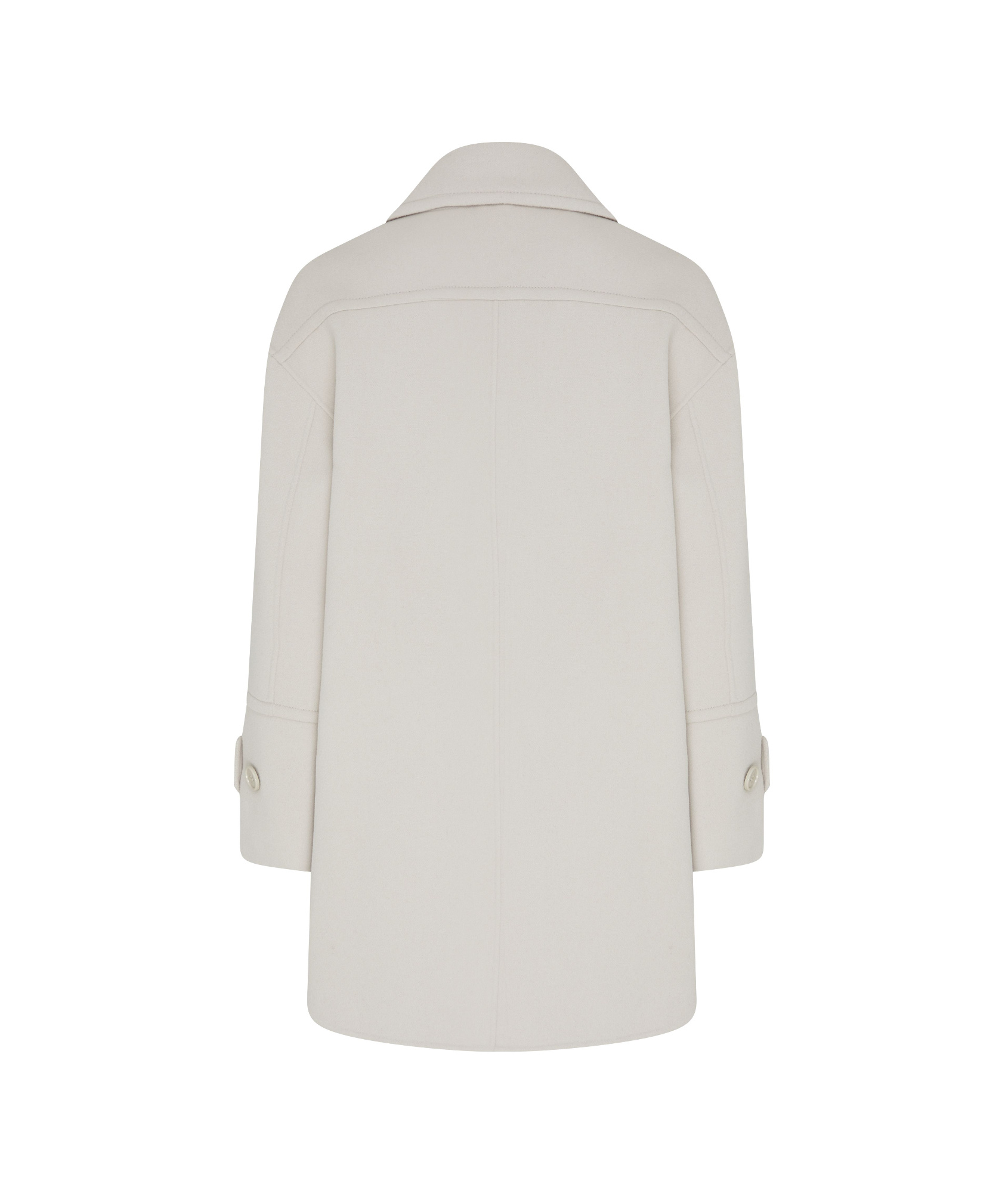 Max Mara Double-breasted Coat In White