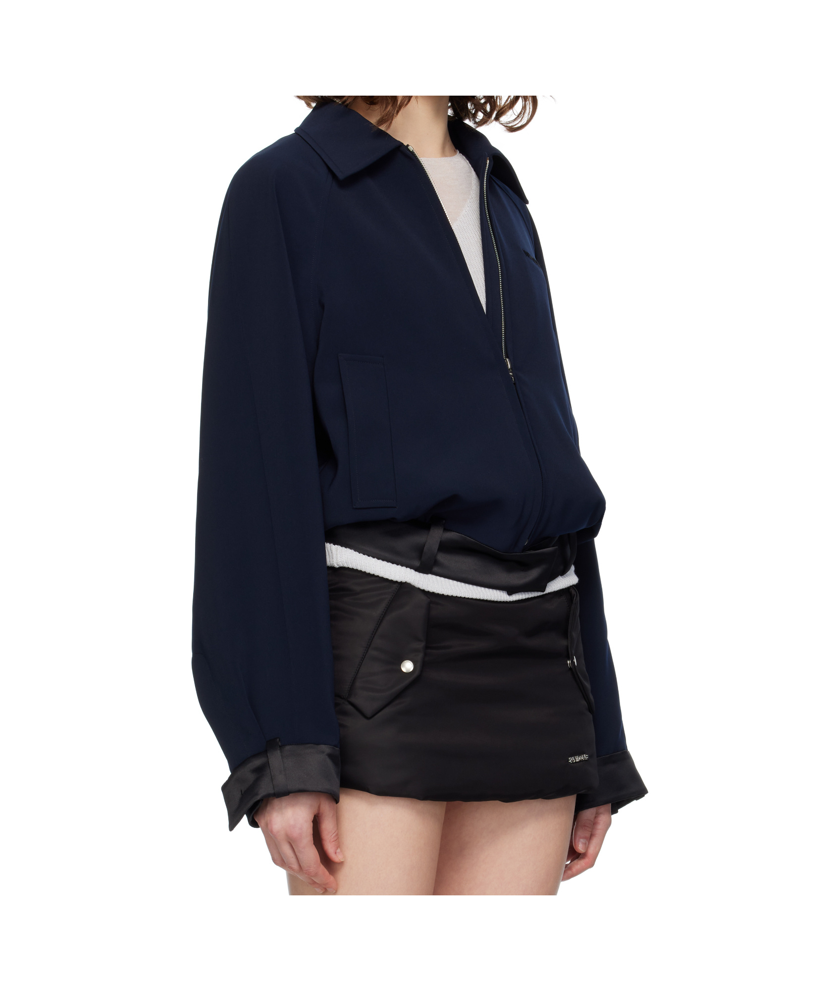 We11 Done Long Sleeve Shirt Jacket In Blue