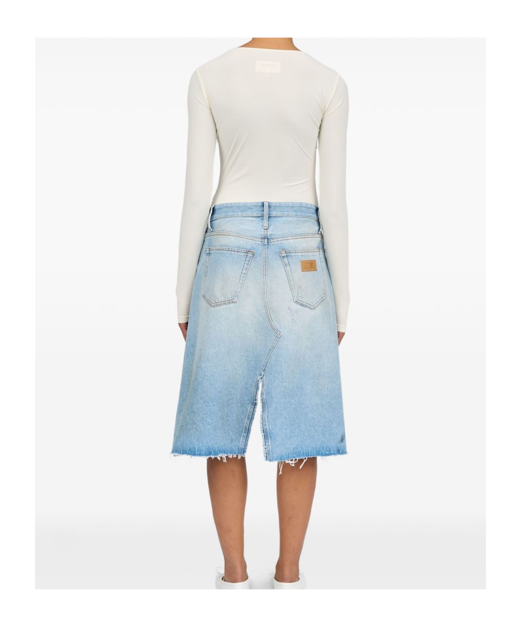 Mm6 Maison Margiela Knee Length And Midi Skirts In Light Blue