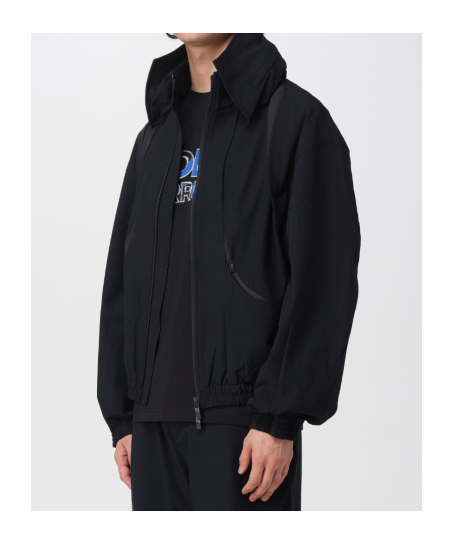 Ader Error Long-sleeved Zip-up Jacket In Black