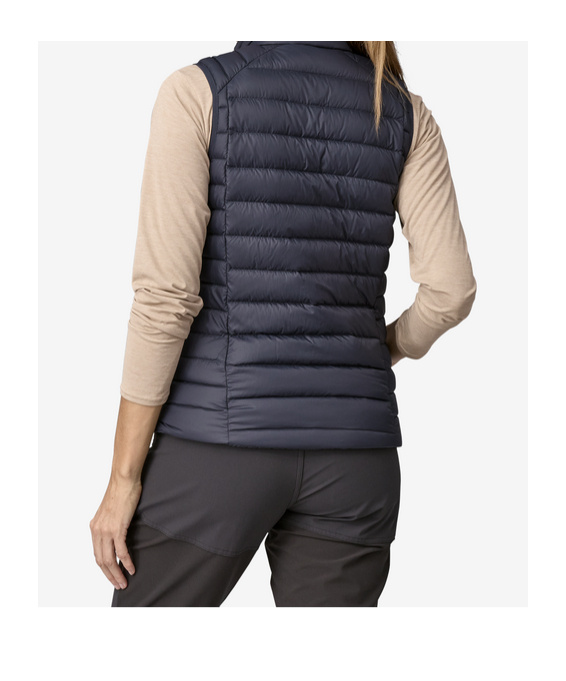 Patagonia Down Sweater Cotton Vest In Blue