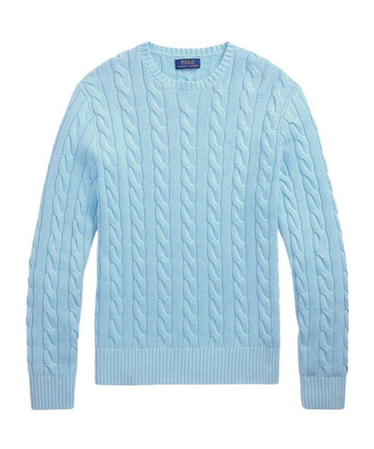 POLO RALPH LAUREN CABLE-KNIT COTTON SWEATER 
