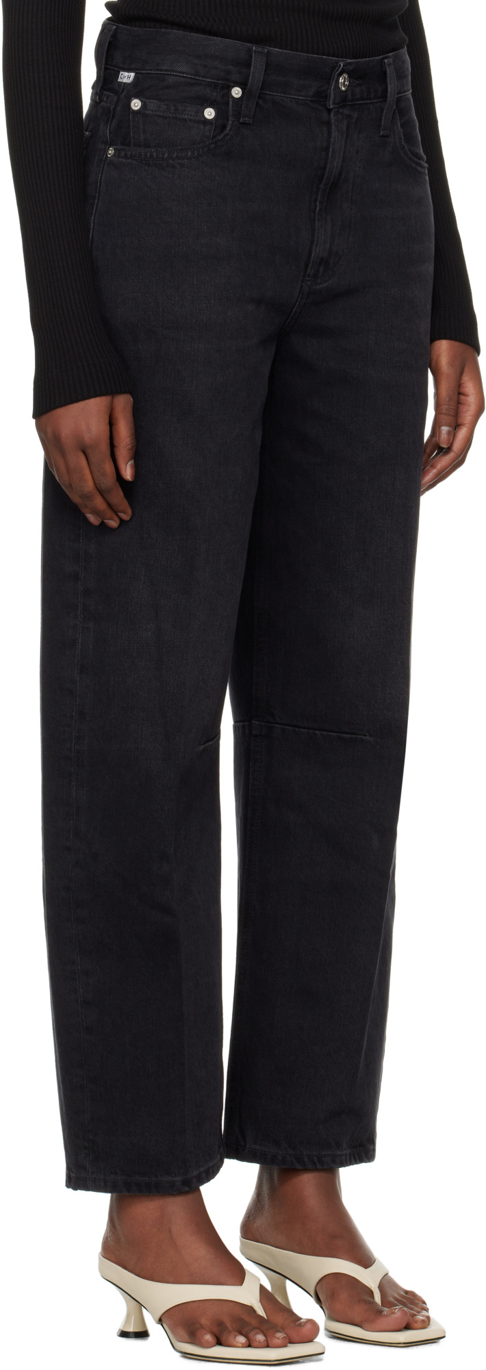 Citizen Of Humanity Belt Loop Jeans In Black