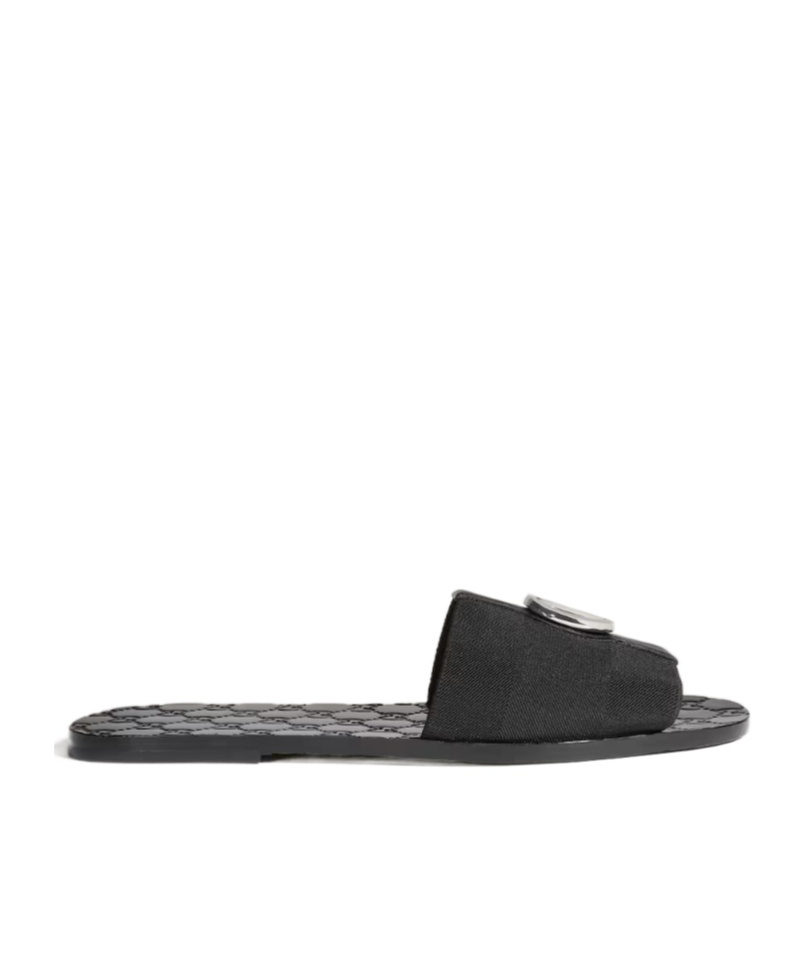 Gucci Men's Riviera Slide Sandal In Black