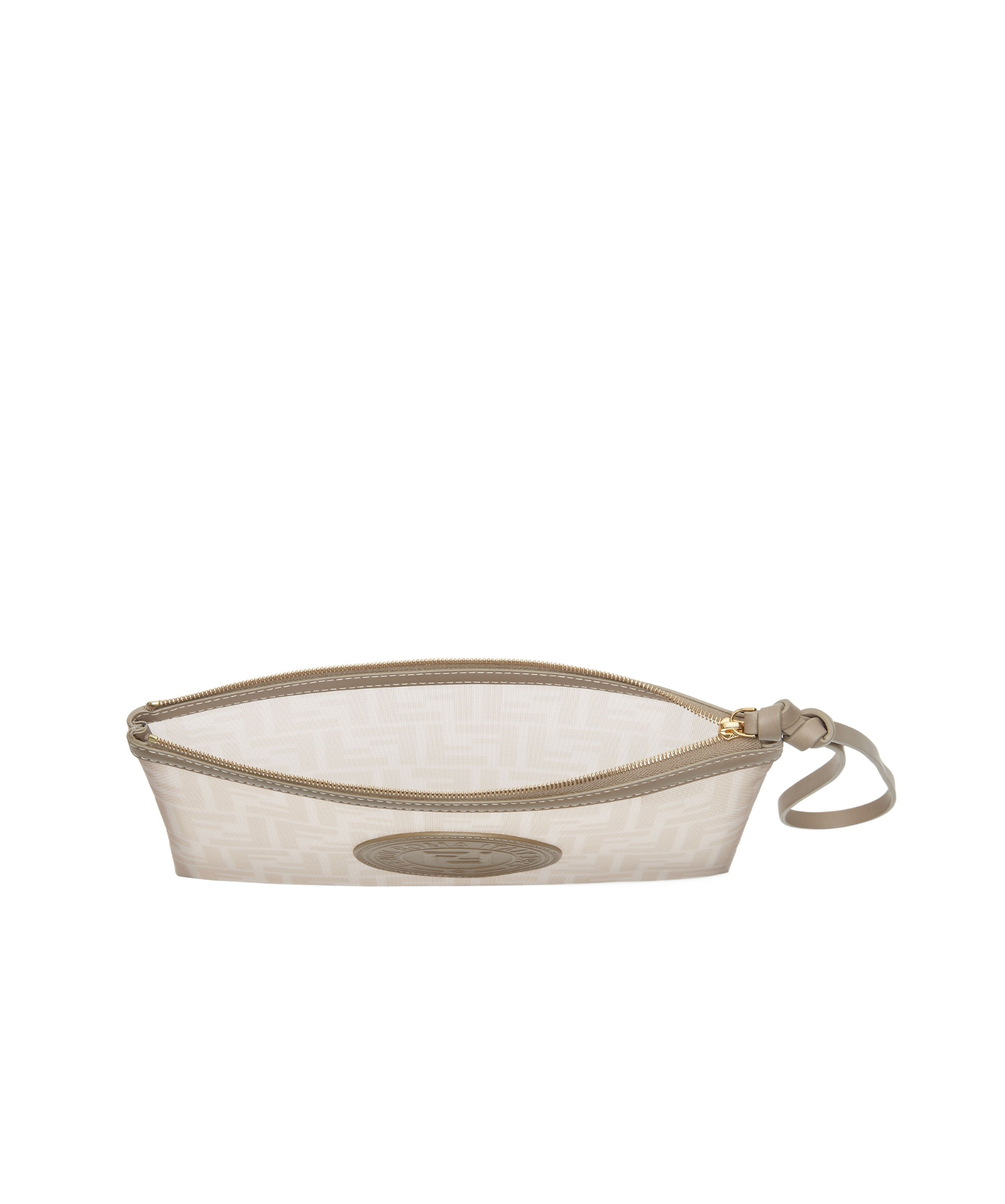 Fendi Flat Pouch Pekkaboo In White
