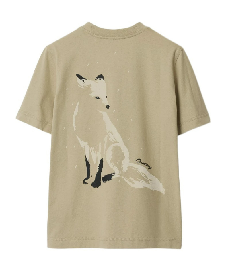 Burberry Striped T-shirt In Brown