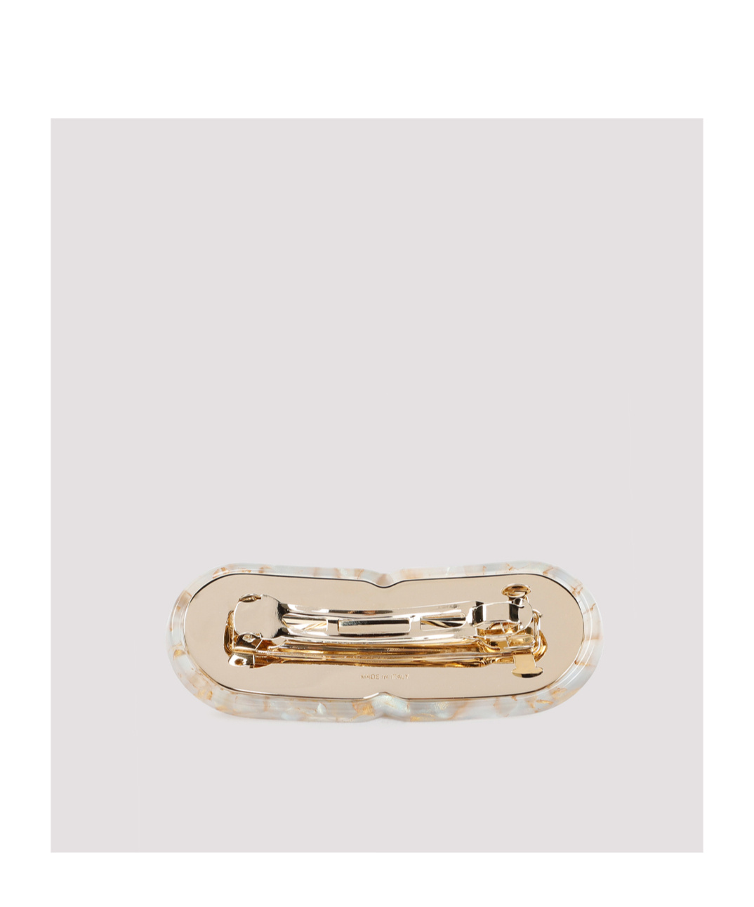 Chloé Marcie Marbled-pattern Hair Clip In Yellow