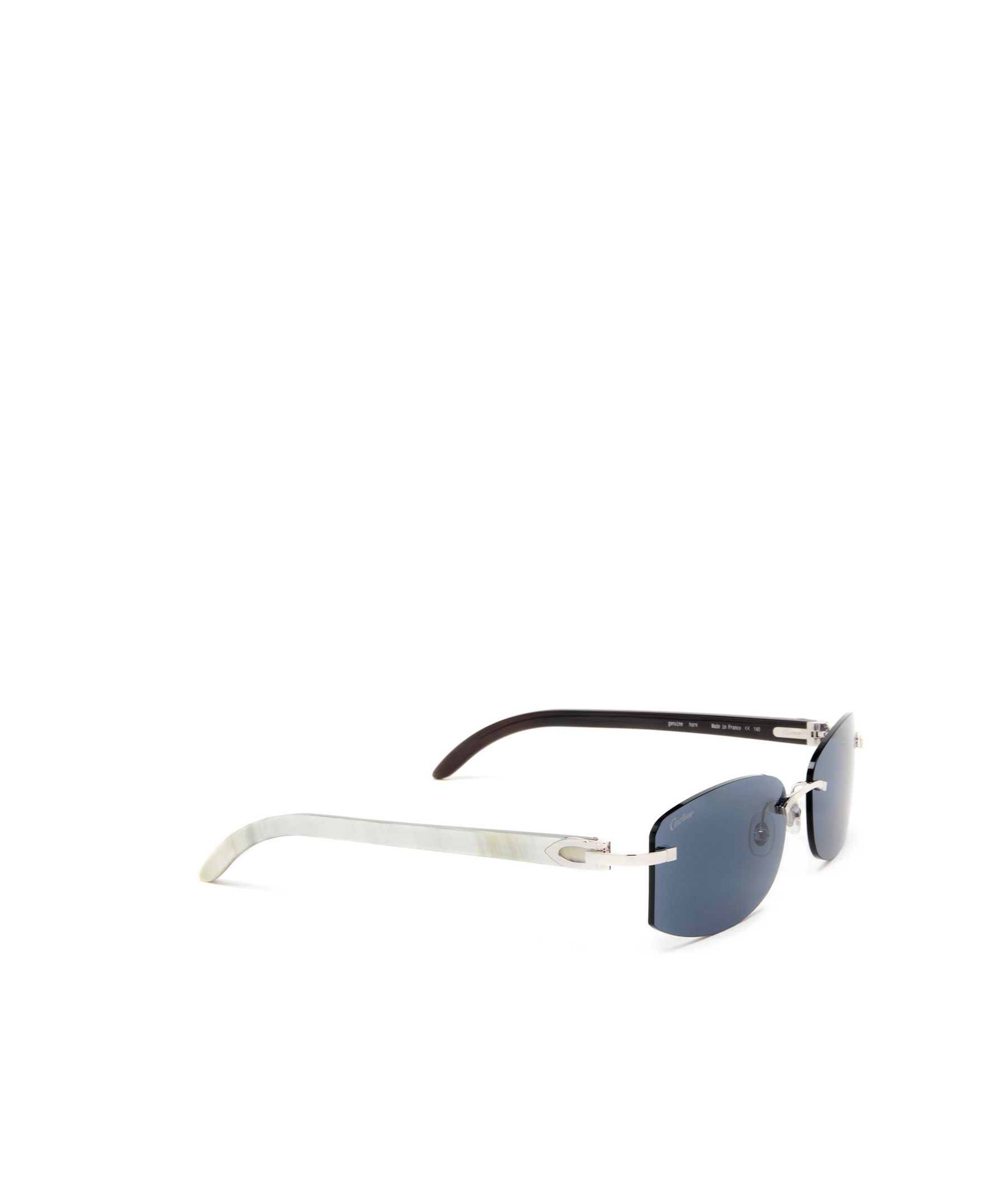 Cartier Rectangular Frame Sunglasses In Metallic