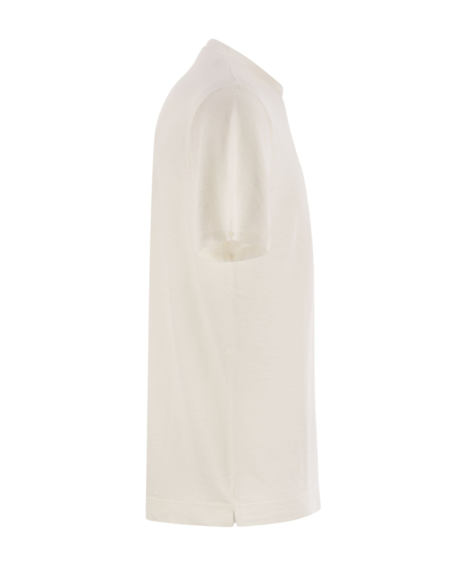 Fedeli Linen T-shirt In White