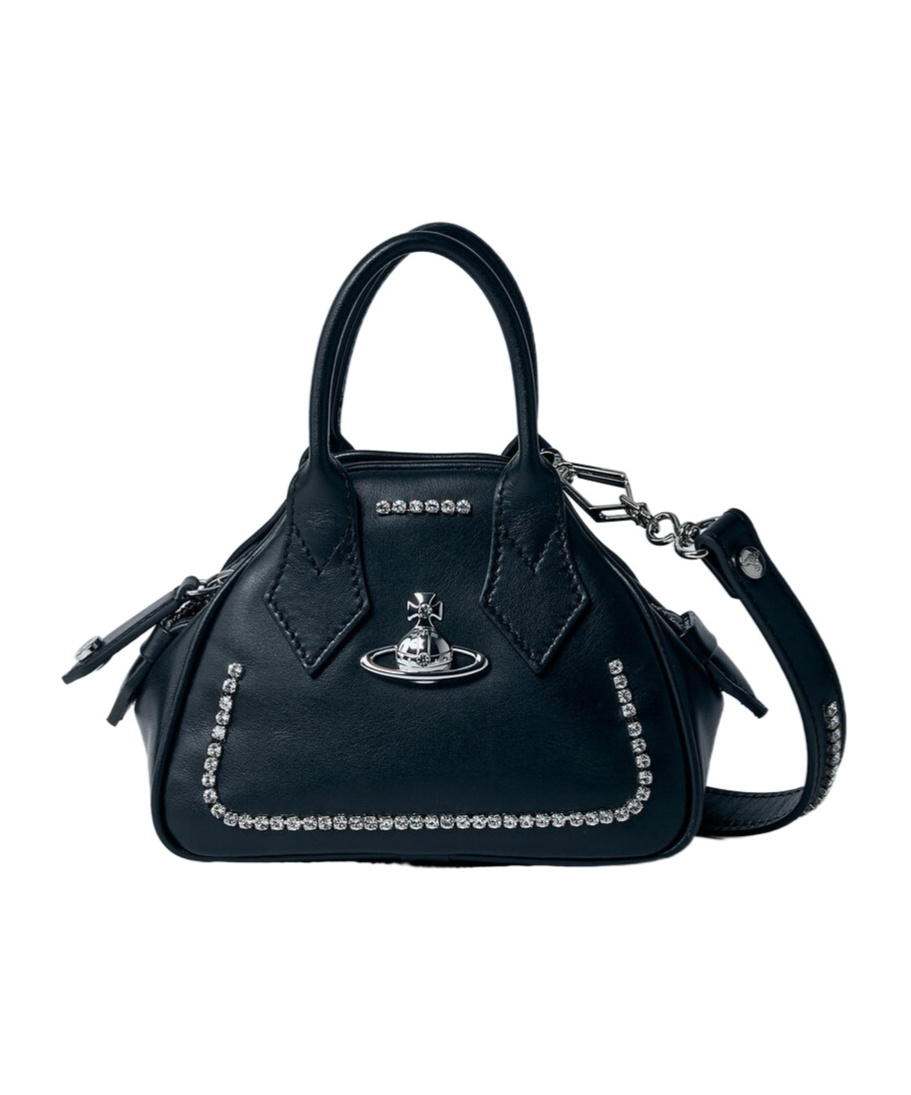Vivienne Westwood Mini Yasmine Shoulder Bag In Black
