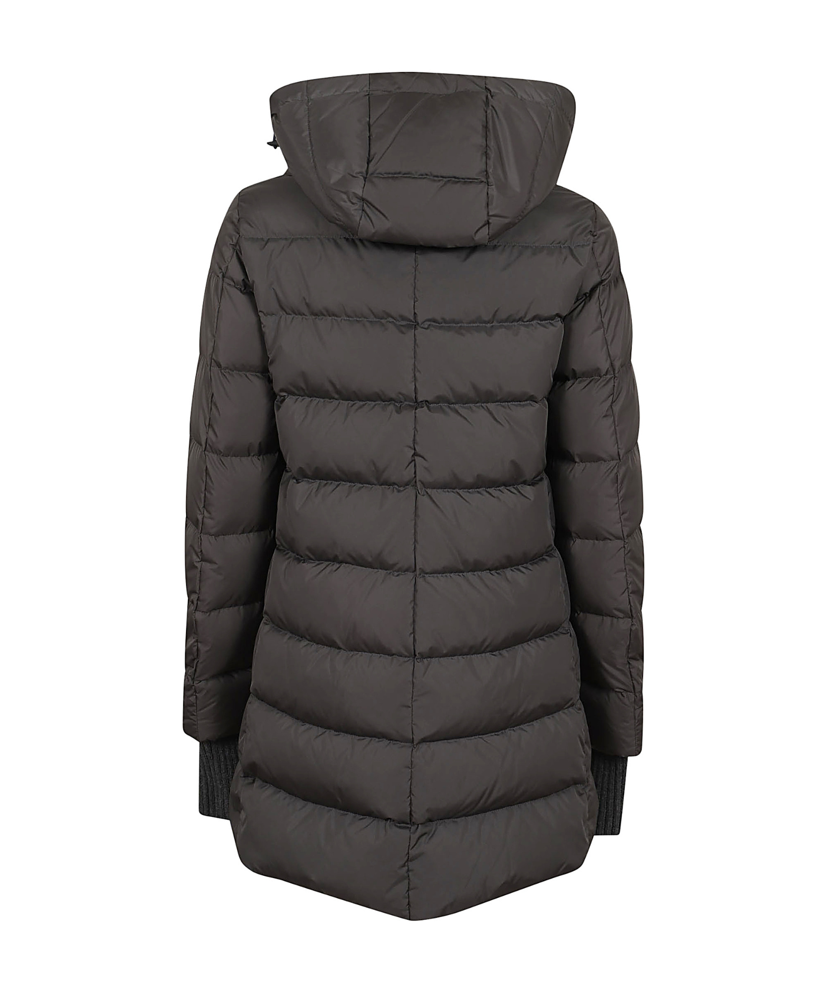 Herno Long-sleeved Down Jacket In Black