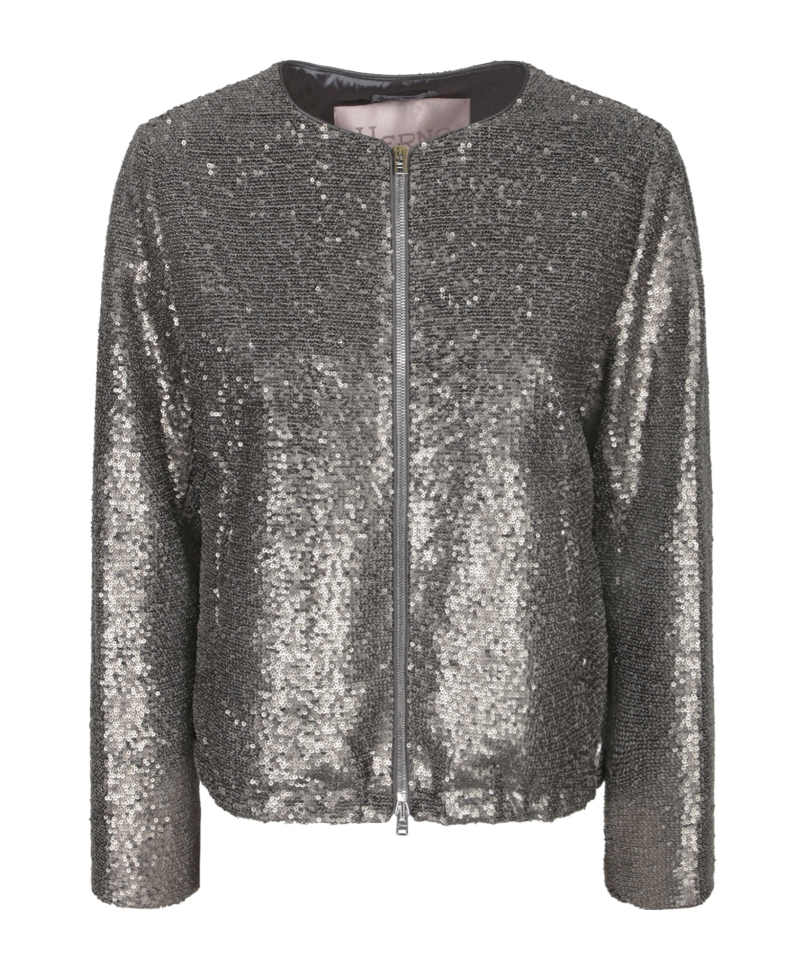 Herno Resort Sequin-embellished Bomber Jacket In Gray