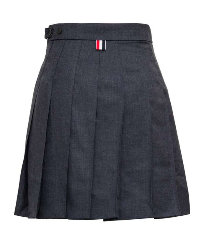 Thom Browne Pleated Mini Skirt In Black