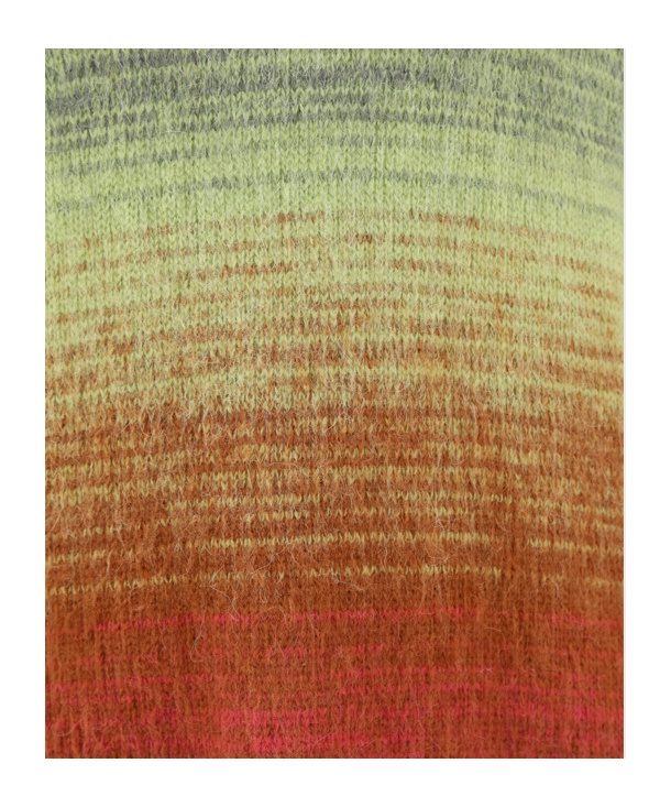 Laneus Gradient-effect Textured Jumper In Multicolor