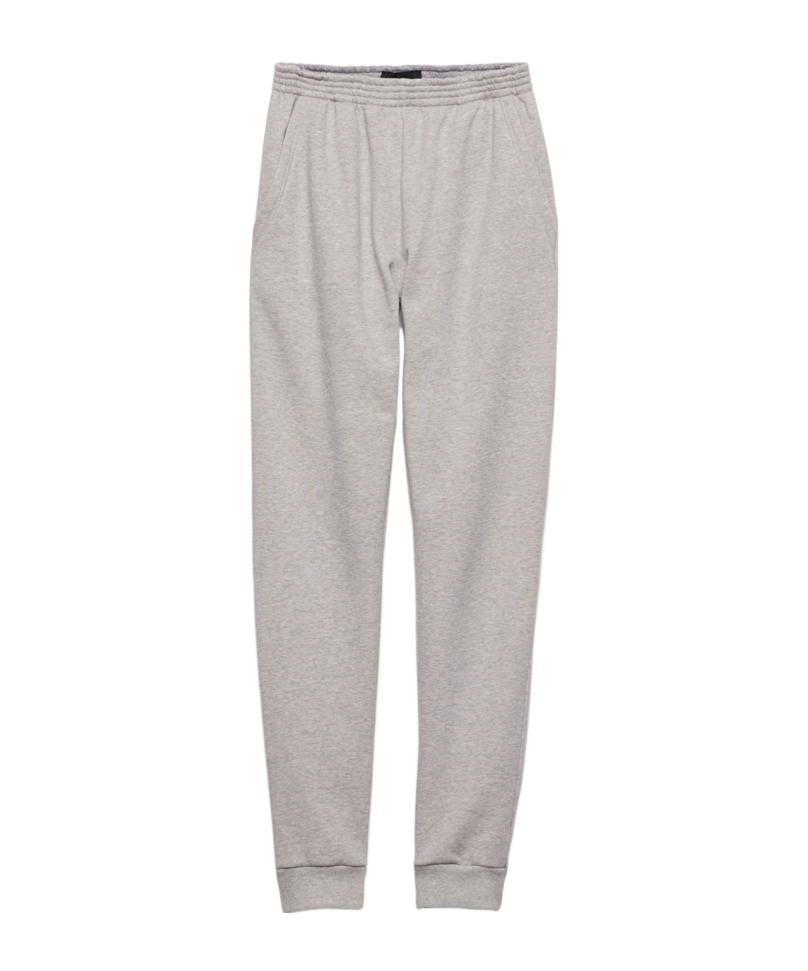 Prada Cotton Fleece Joggers In Gray