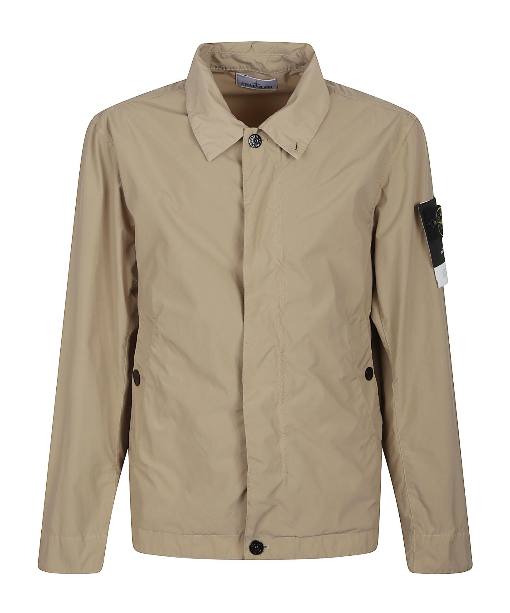 Stone Island Compass-badge Jacket In Sand Beige