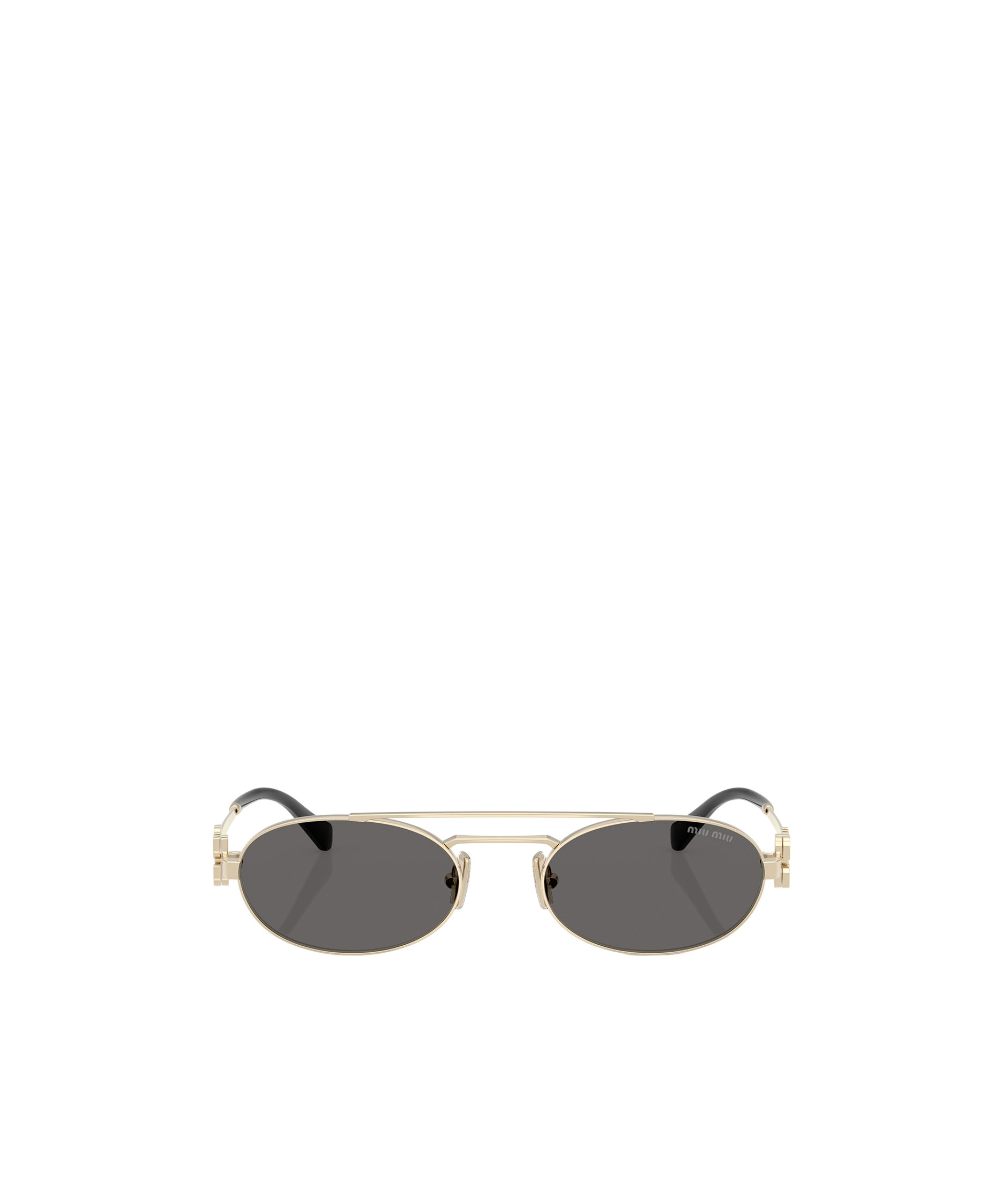Miu Miu Miumiu 0mu 54zs Miu Logo Zvn08z Oro Sunglasses In Gold