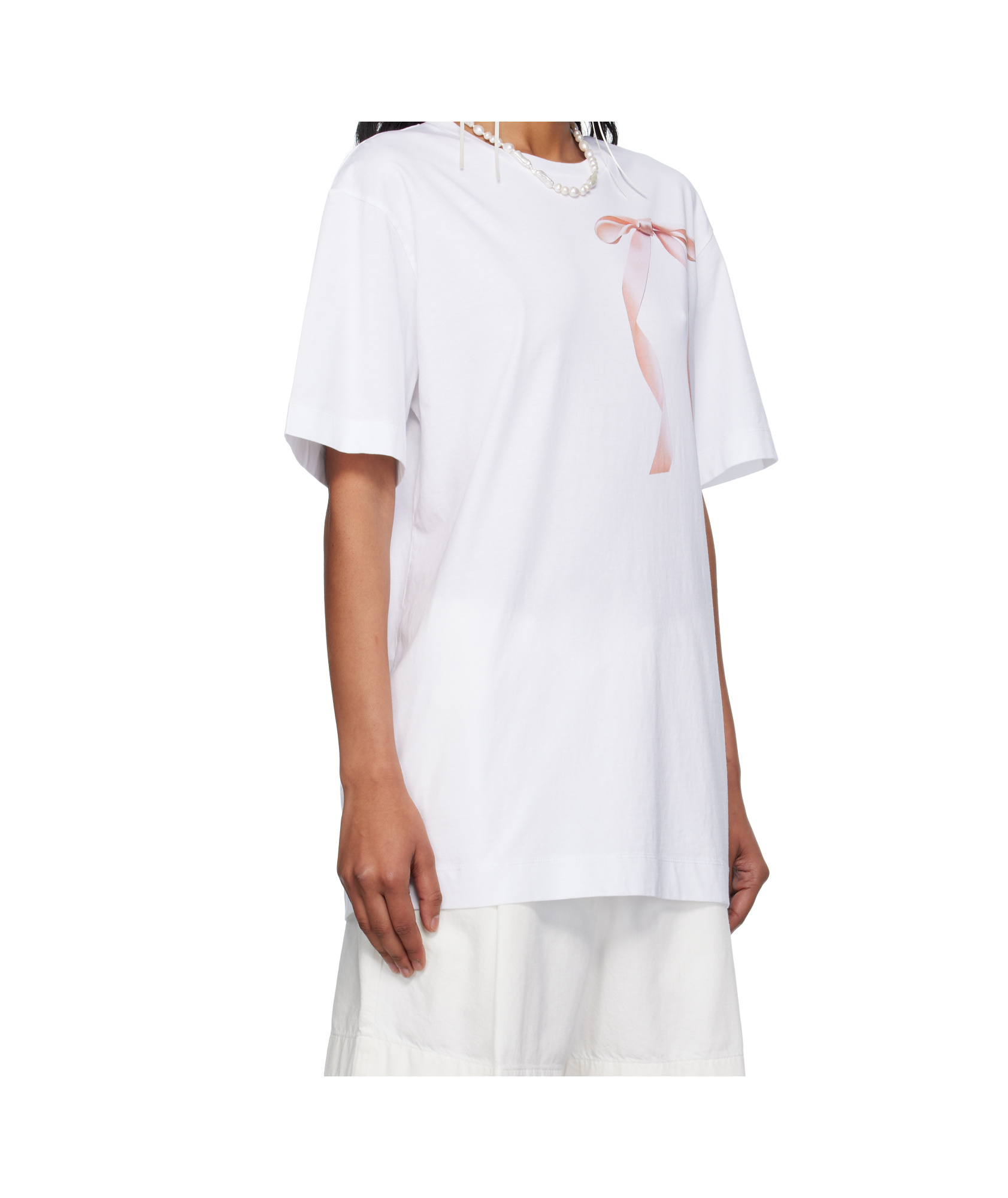 Simone Rocha Printed Cotton Jersey T-shirt In Red