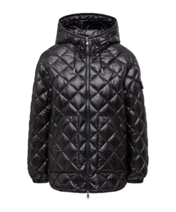 Moncler Diamond Quilted Down Jacket Puffer Jackets Black In Black