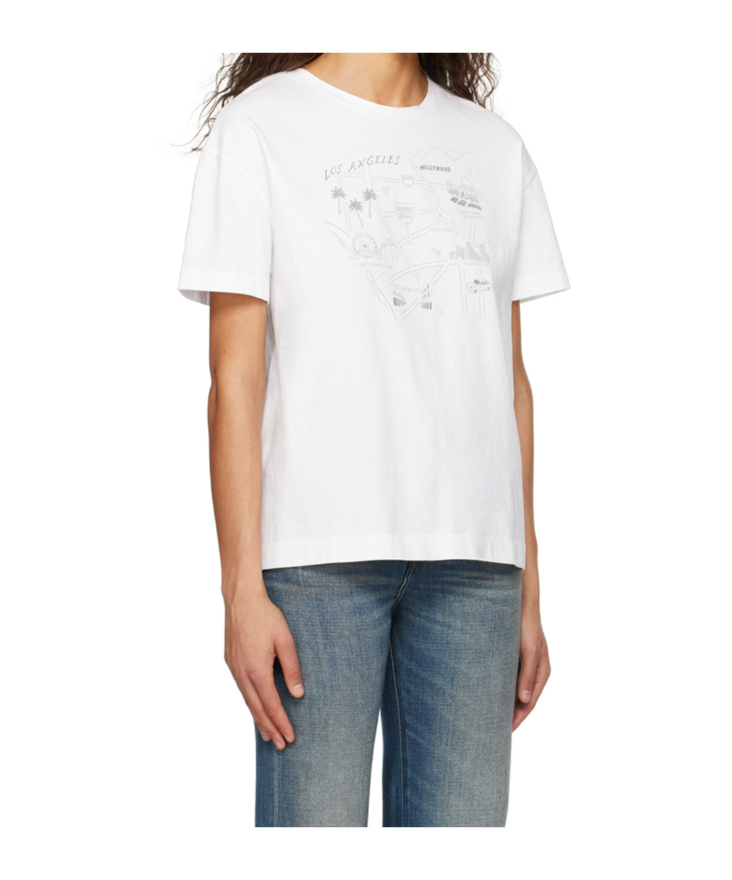 Rag & Bone Logo Round-neck T-shirt In White