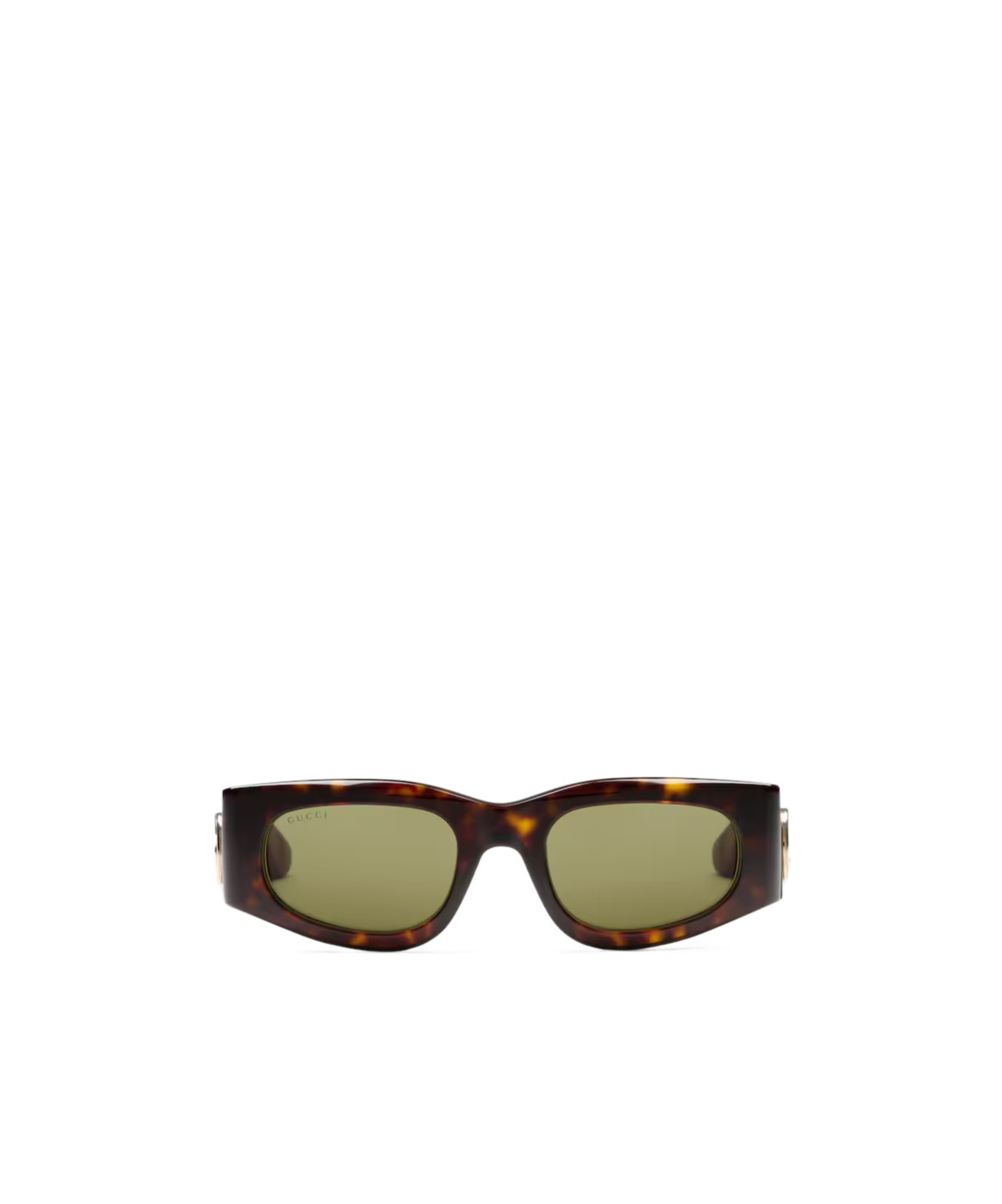 Gucci Rectangular-frame Sunglasses In Green