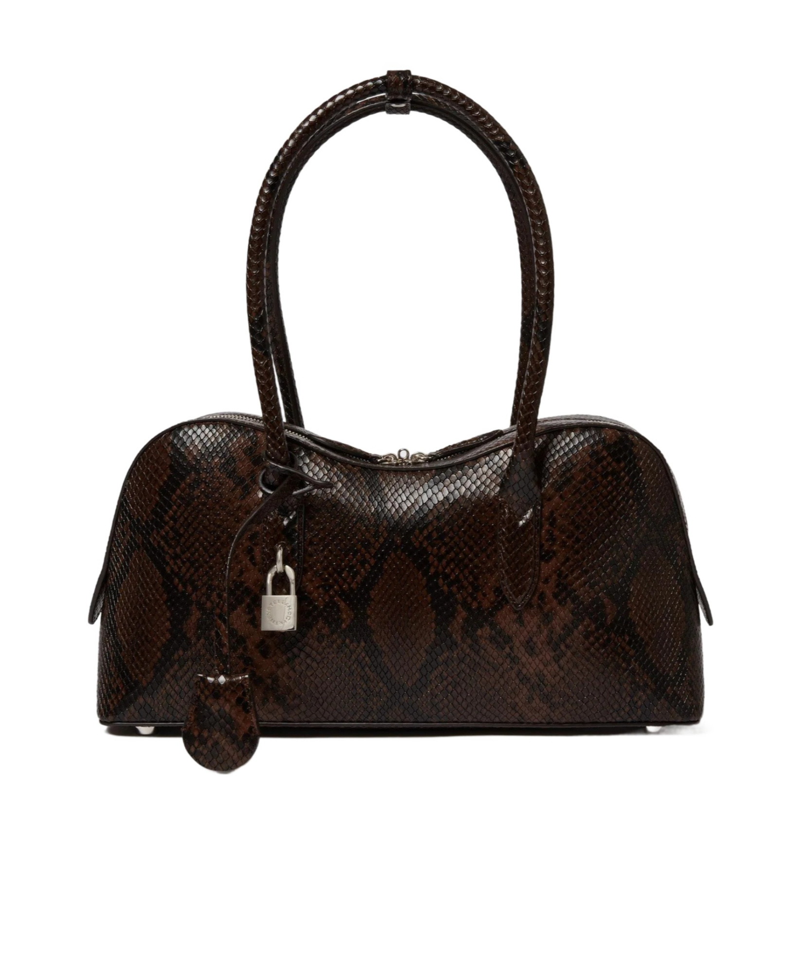 Stella Mccartney Medium Ryder Padlock Shoulder Bag In Brown