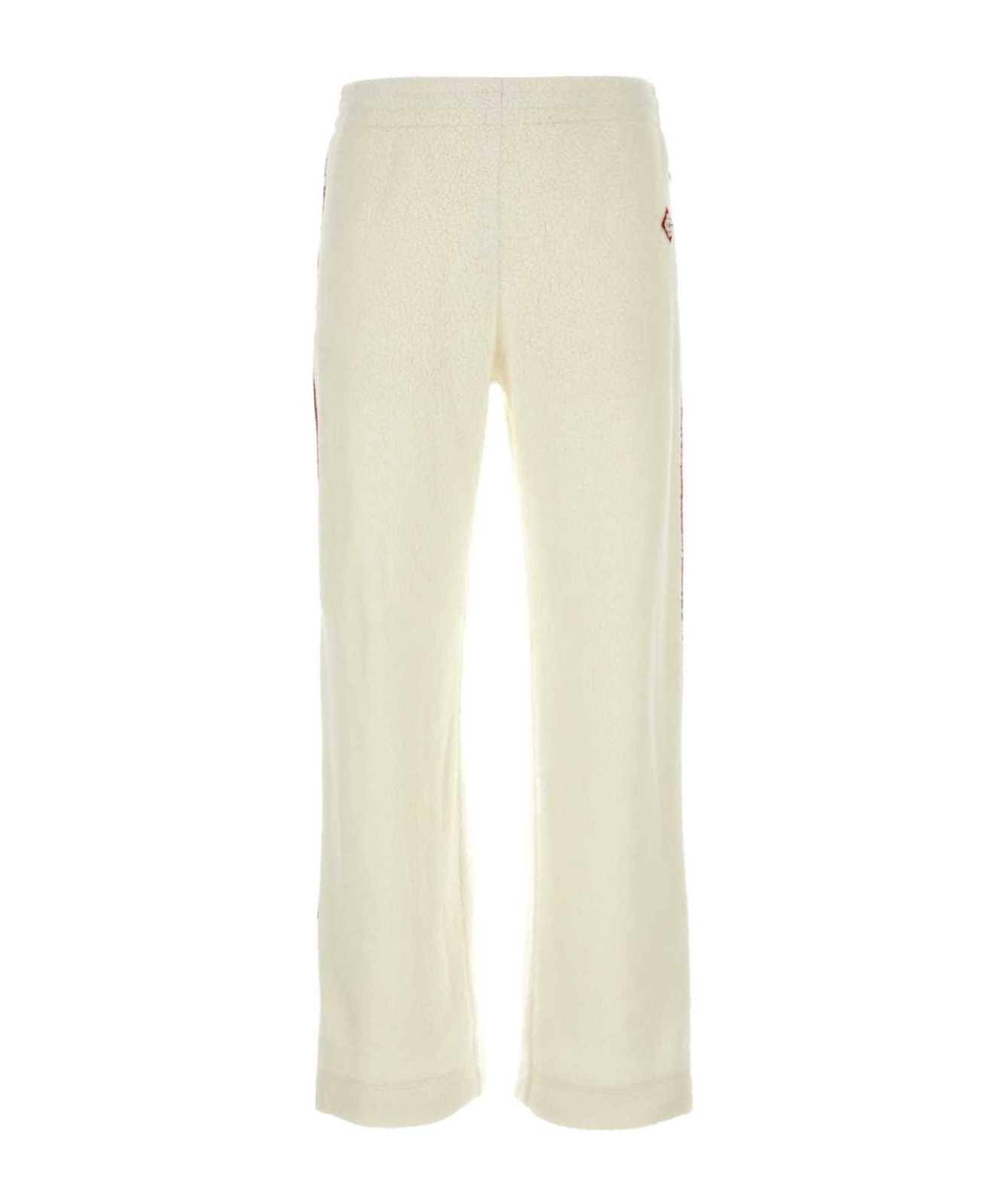 Casablanca Logo Patch Terry Joggers In White