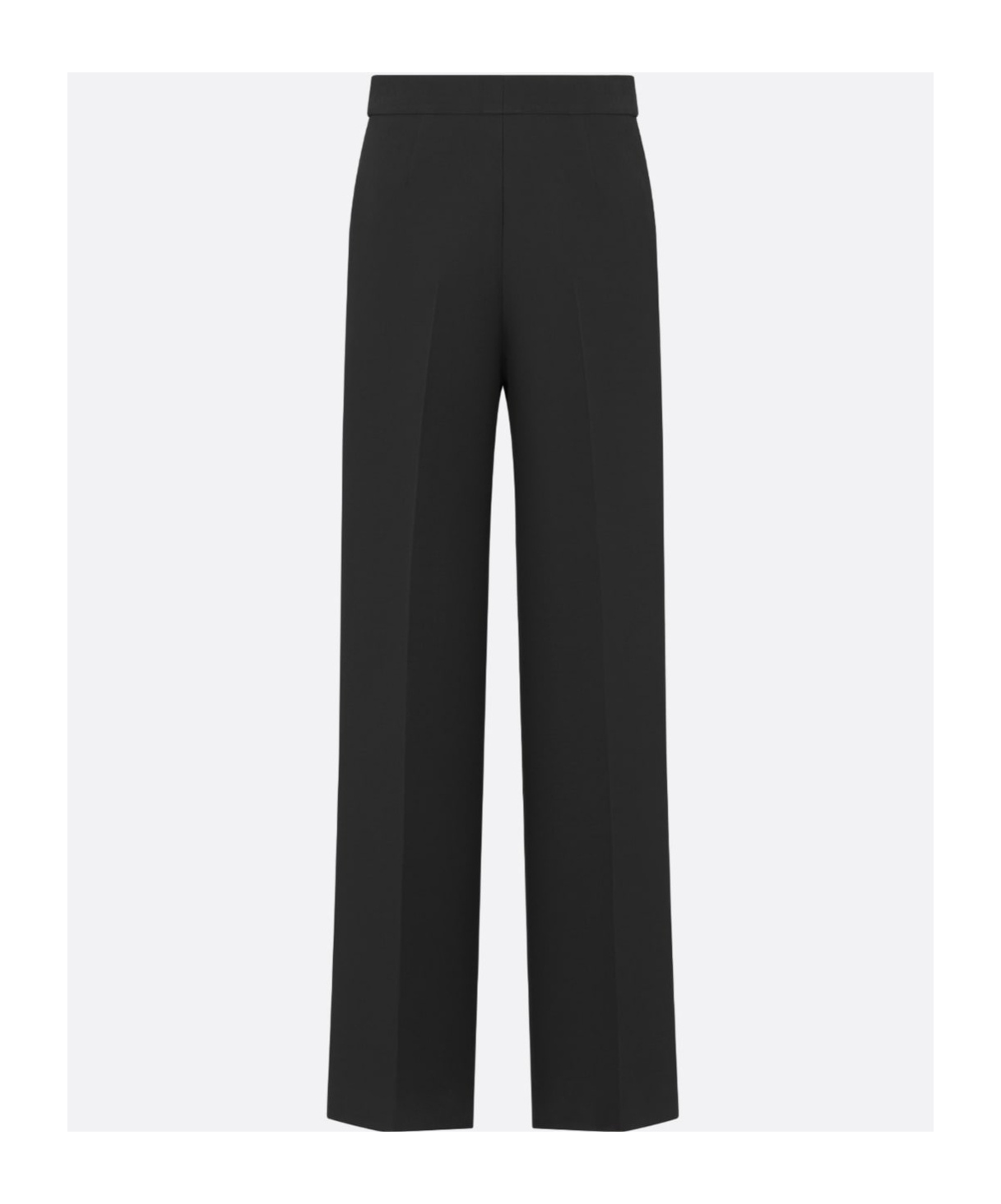 Dior Pleated Detail Casual Pants In Black
