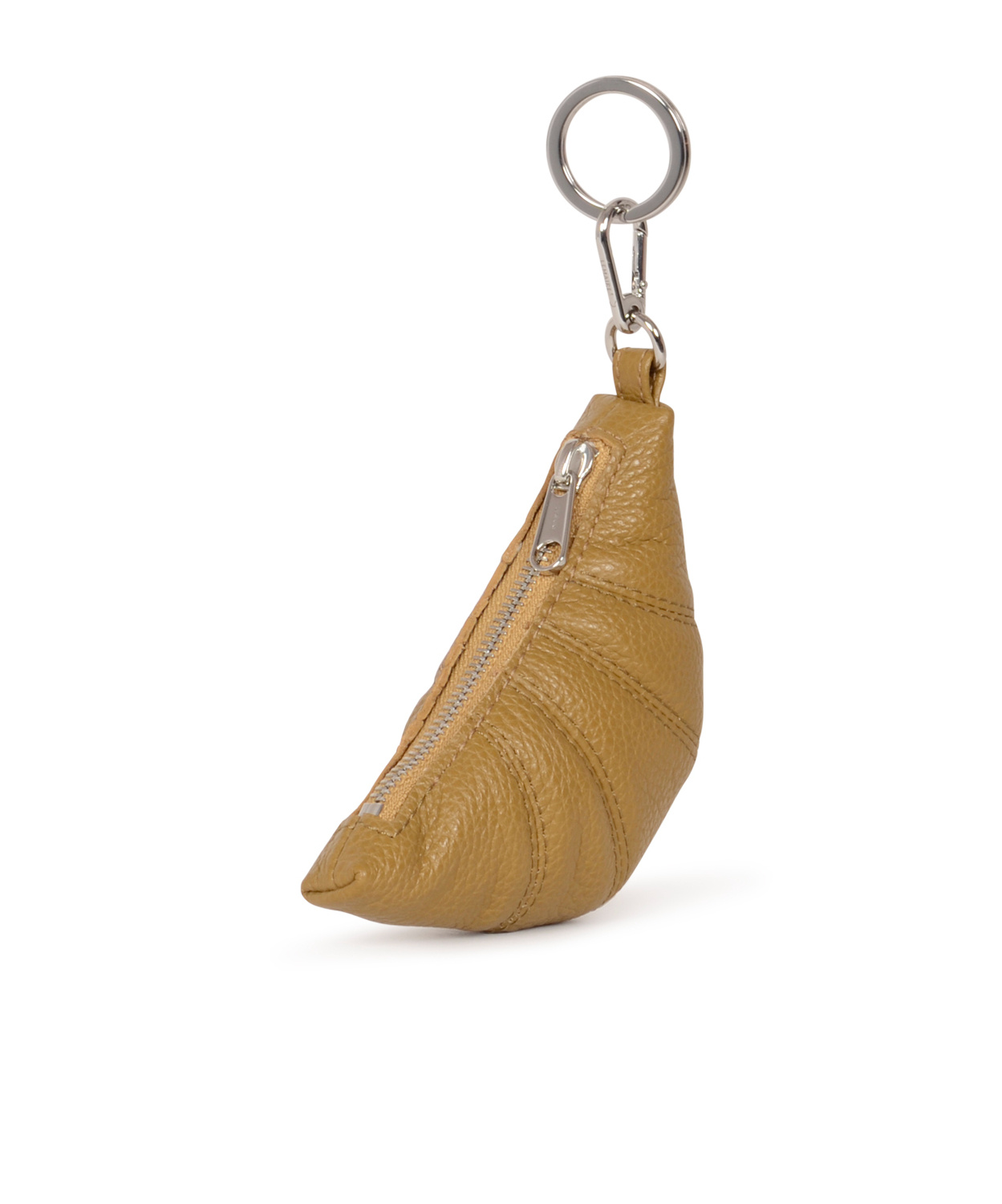 Lemaire Mini Croissant Keychain In Brown