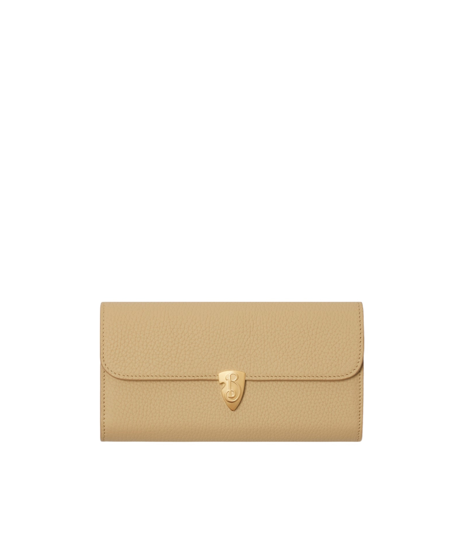 Burberry B Shield Continental Wallet In Sand