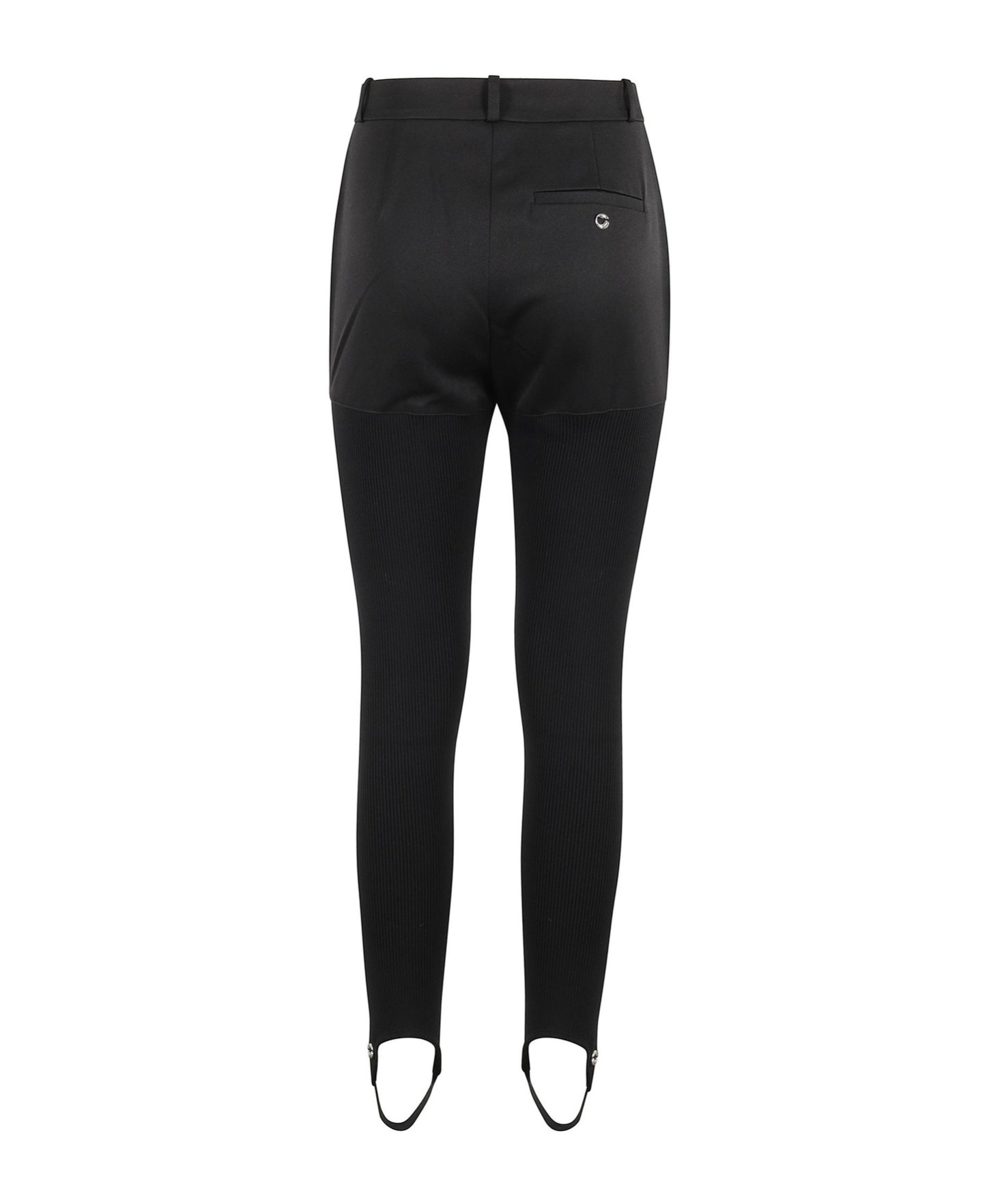 Coperni High-waist Skinny Stirrup Trousers In Black