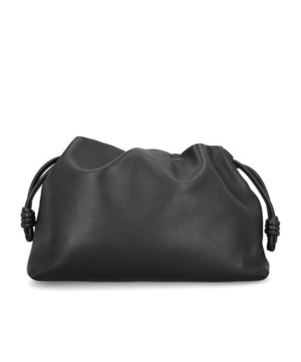 Shop Loewe Large Flamenco Purse In Mellow Nappa Lambskin In Black