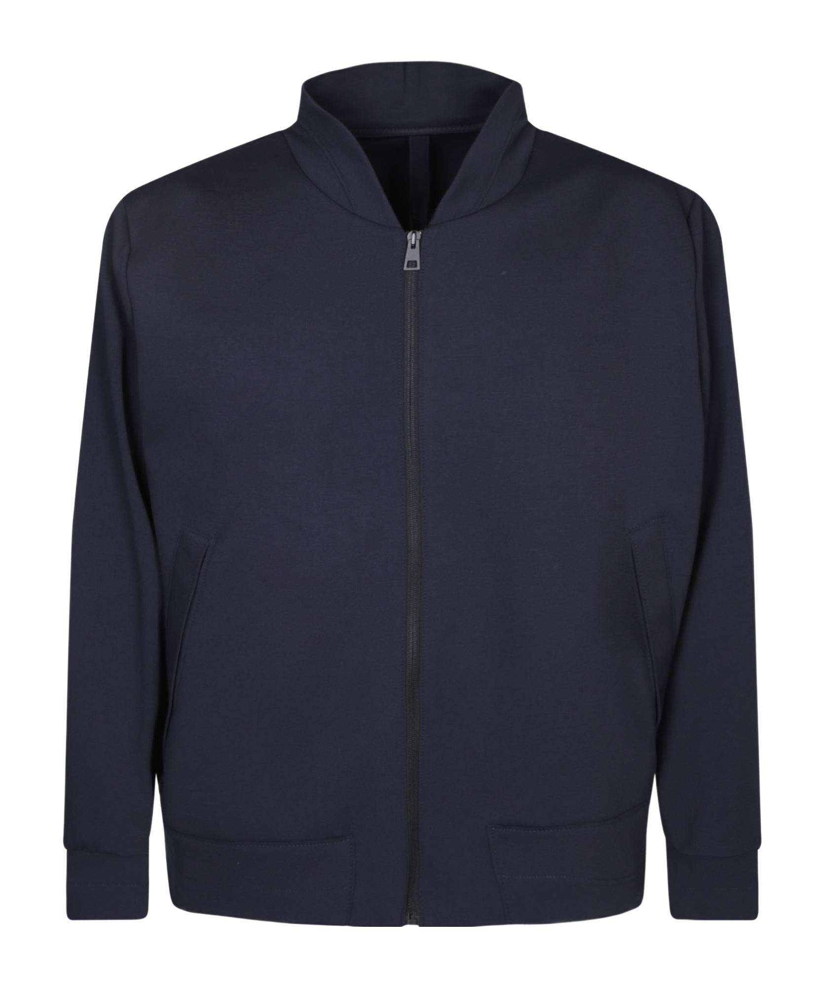 Harris Wharf London Techno Fabric Bomber In Black