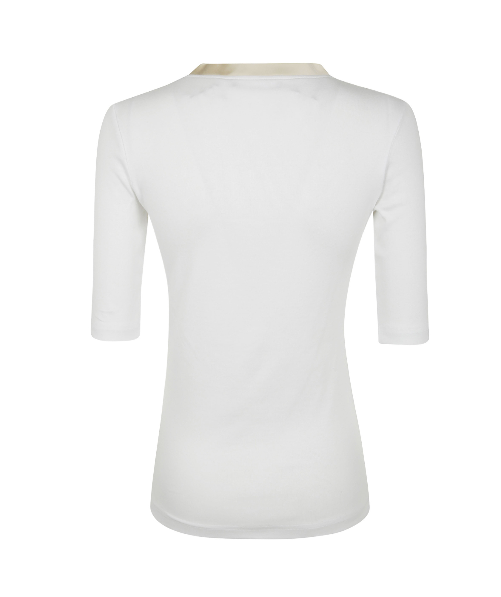 Fabiana Filippi Jersey V-neck Tshirt In Optical White
