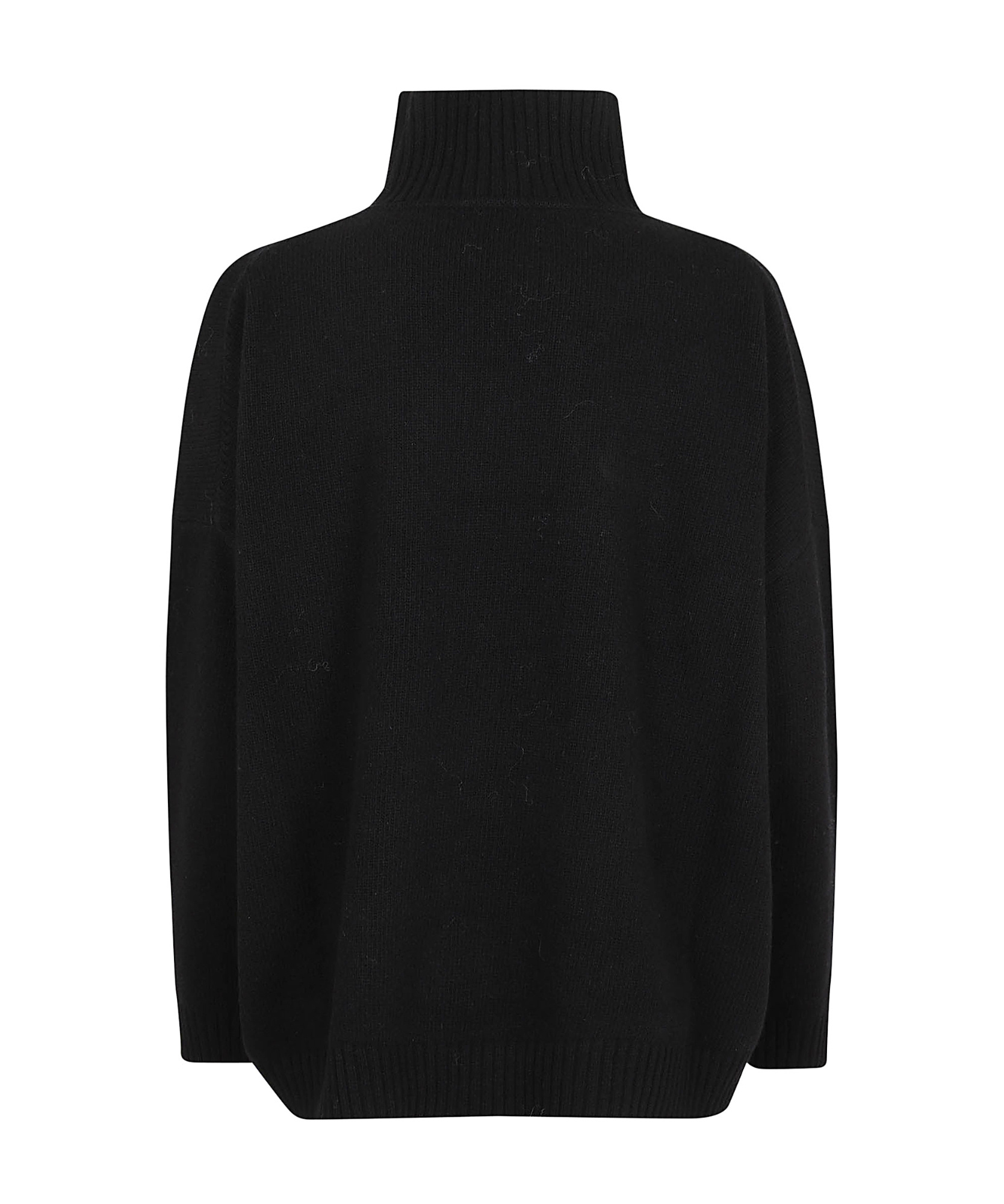 Weekend Max Mara Long-sleeved Sweater In Black