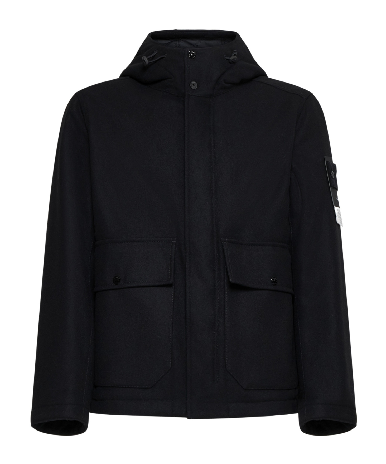 Stone Island Compass-badge Jacket In Black