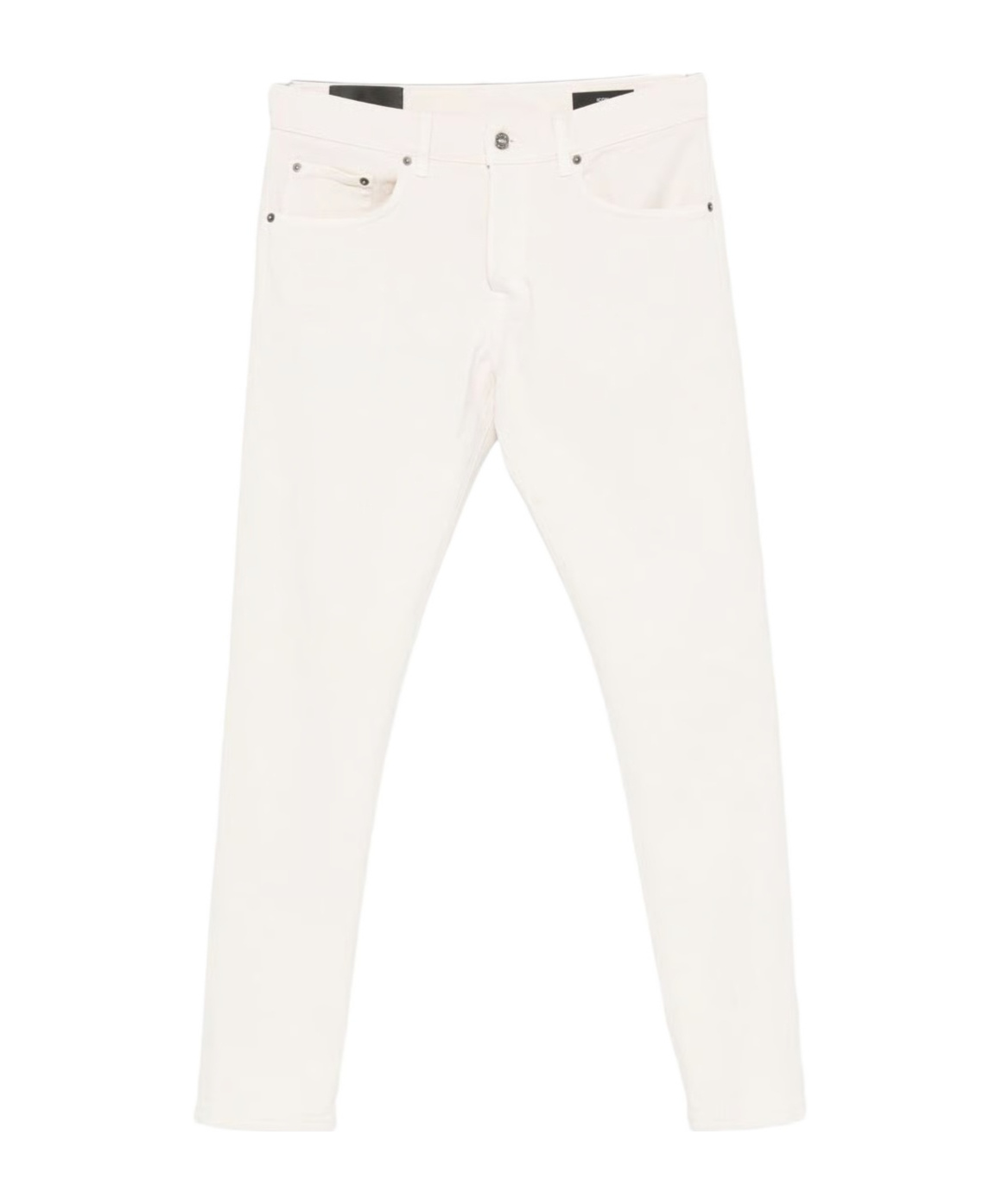 Dondup Classic Straight-leg Beige Jeans With In White