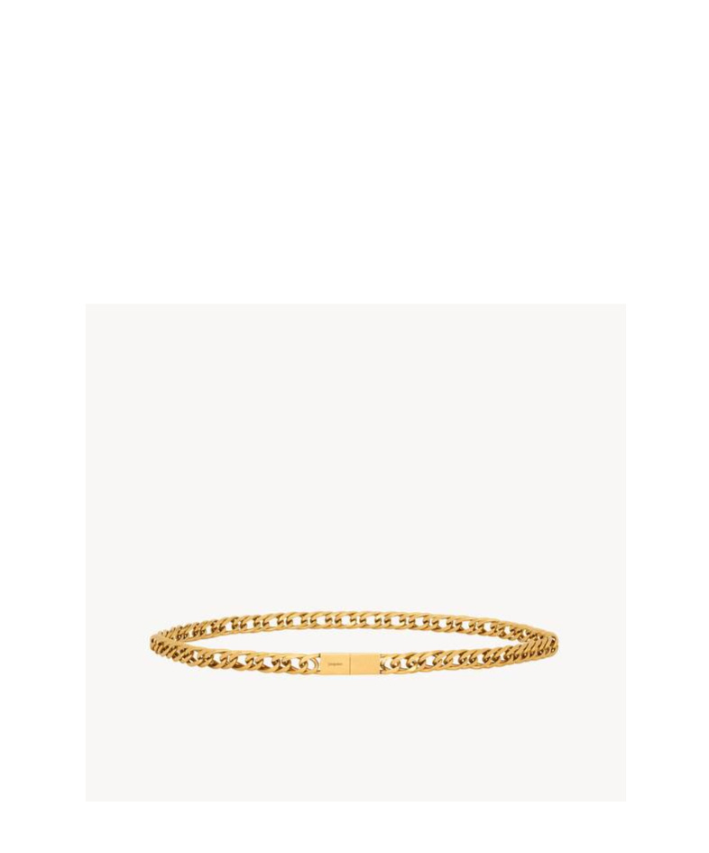 Saint Laurent Chain Belt In Nude