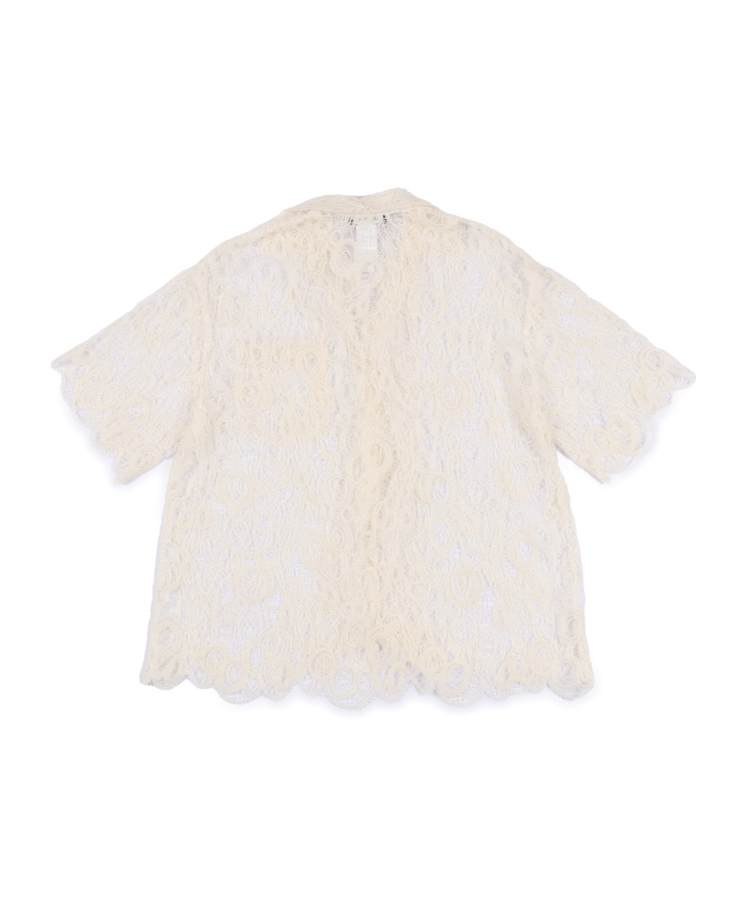Fabiana Filippi Macrame Lace Oversize Shirt In Neutral