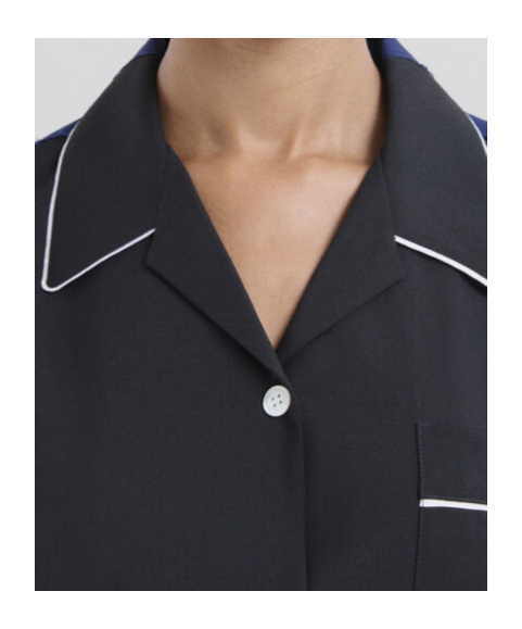 Marni Virgin Wool Pajama Shirt In Black
