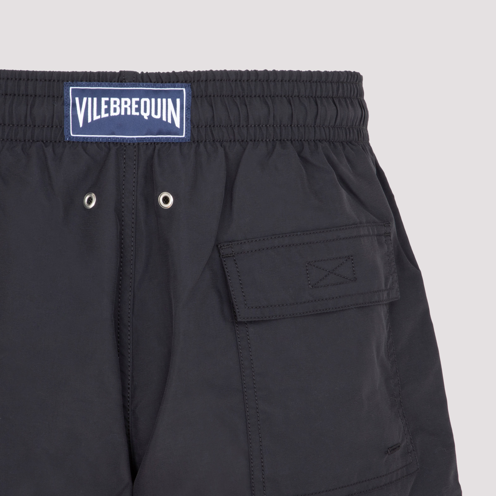 Vilebrequin Plain-coloured Beach Shorts In Black