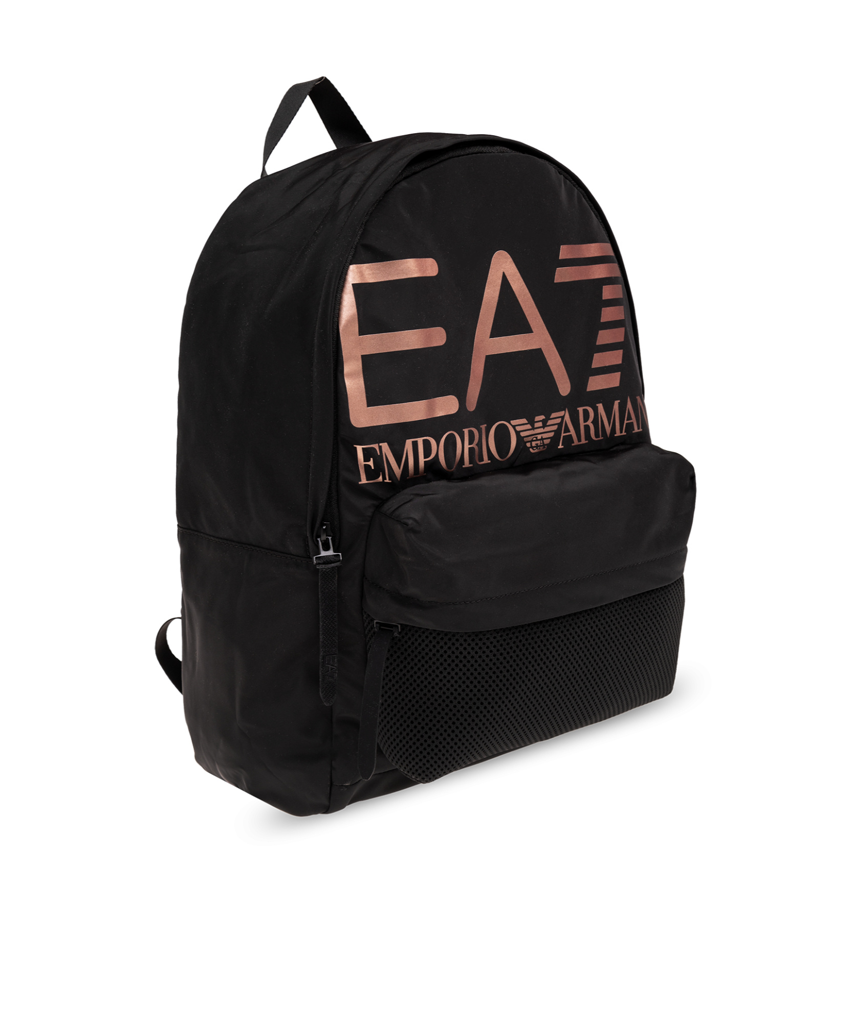 Ea7 Logo Print Backpack In Black