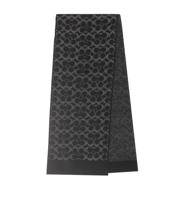 Coach Rectangular Scarf In Black